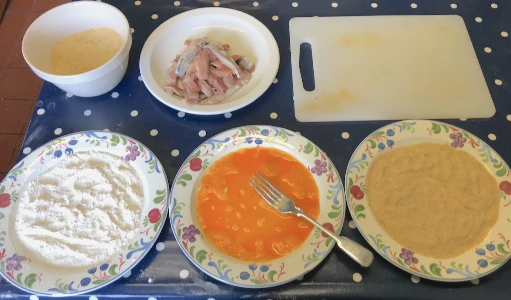 Herring fish finger production line
