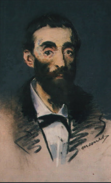 Pastel portrait of Ernest Cabaner by Edouard Manet